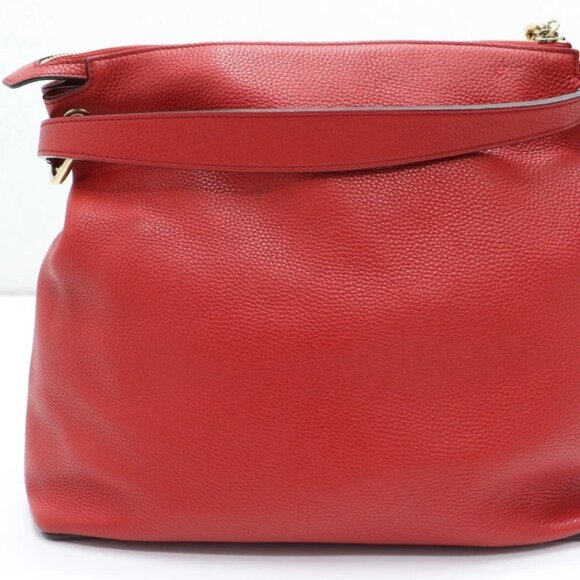 GUCCI Red Pebbled Calfskin Large Soho Hobo Tabasco - Picture 5 of 16